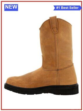 SPR Leather Pull On Work Boot with Steel Shank and ComfortCore Insole